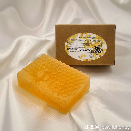 "Lush Lemongrass & Lime: Honey-Infused Soap for a Zesty, Refreshing Cleanse"